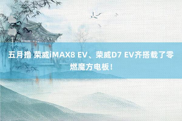 五月撸 荣威iMAX8 EV、荣威D7 EV齐搭载了零燃魔方电板！