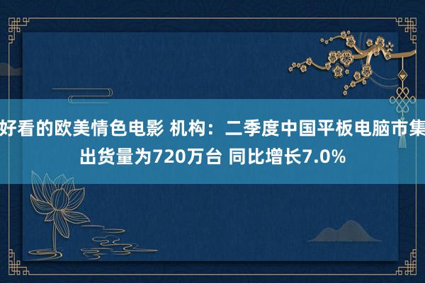 好看的欧美情色电影 机构：二季度中国平板电脑市集出货量为720万台 同比增长7.0%