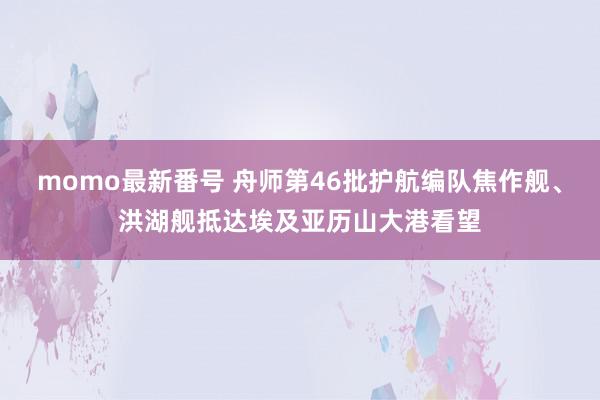 momo最新番号 舟师第46批护航编队焦作舰、洪湖舰抵达埃及亚历山大港看望